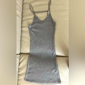 Top Shop Knitted Sleeveless Grey Dress